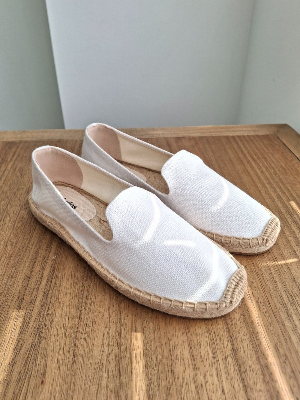 (New) Soludos – Smoking Slipper Canvas Espadrilles (White) / Women's US 7-7.5